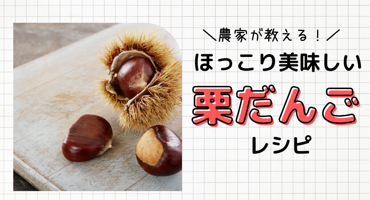 熊本県産の和栗を使ったおススメのスイーツ【栗だんご】を作ってみた！-懐かしいおばあちゃんの味- | 雨のち晴れブログ